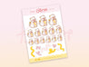 Citrus The Cat  ~ Bubble Tea Cat Planner Stickers ~ CITRUS 002 - Katnipp Illustrations
