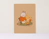 Cosy Day Camping Art Print ~ Kawaii Autumnal Art Print - Katnipp Illustrations