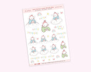 Cosy Duvet Day Planner Stickers | Kawaii Self-Care & Relax Stickers | KATNIPP008 Katnipp character product