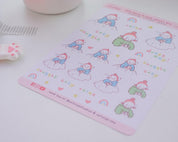 Cosy Duvet Day Planner Stickers | Kawaii Self-Care & Relax Stickers | KATNIPP008 Katnipp character product