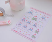 Cosy Duvet Day Planner Stickers | Kawaii Self-Care & Relax Stickers | KATNIPP008 Katnipp character product