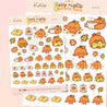 Cosy Nights & Pumpkin Spice Autumn Sticker Sheet | Gourdo Kawaii Fall Stickers | PP003 - Katnipp Studios