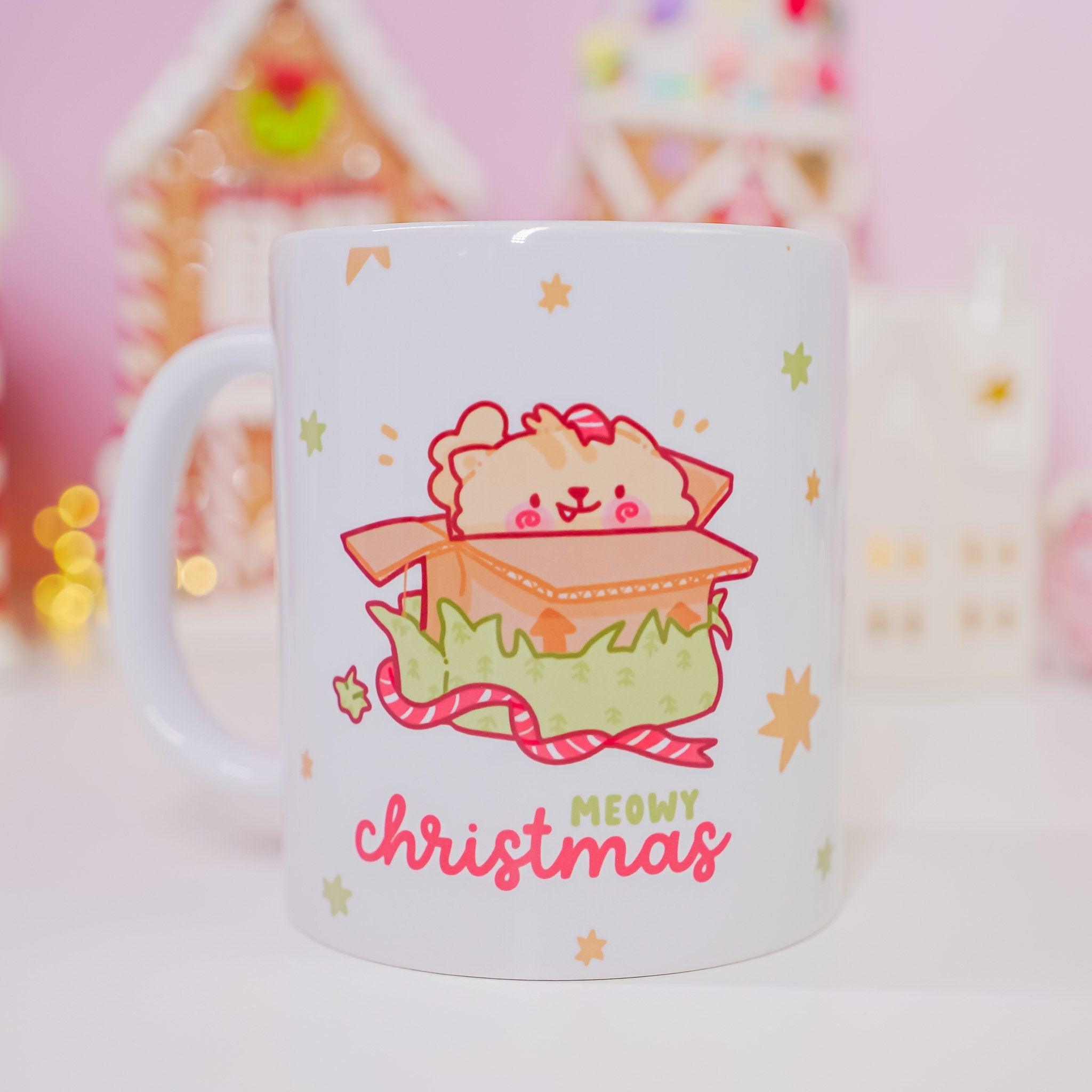 Cute Cat Christmas Mug - Katnipp Studios