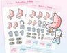 Cute Gastric Sleeve Planner Stickers ~ WLS001 - Katnipp Illustrations