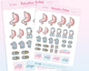 Cute Gastric Sleeve Planner Stickers ~ WLS001 - Katnipp Illustrations
