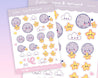 Cute Moon And Star Bujo Pastel Planner Stickers ~ MS001 - Katnipp Illustrations