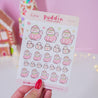 Cute Winter Dog Planner Stickers - PUD 002 - Katnipp Studios