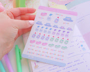 Dish Cleaning Planner Stickers | Kawaii Kitchen Cleaning Stickers | HOME003 Katnipp character product