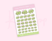 Euro Payday Planner Sticker Sheet | Budget & Finance Stickers | MONEY003 Katnipp character product