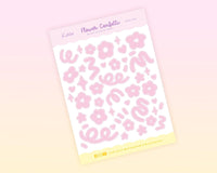 Pegatinas del planificador Polco Deco de confeti de flores rosas ~ POLC 001