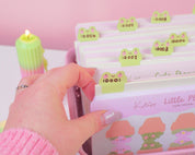 Frog Index Tab Stickers | Kawaii Writable Planner Tabs | Cute Page Markers | ID002 Katnipp character product