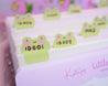 Frog Index Tab Stickers | Cute Writable Organiser Tabs | ID002 - Katnipp Studios