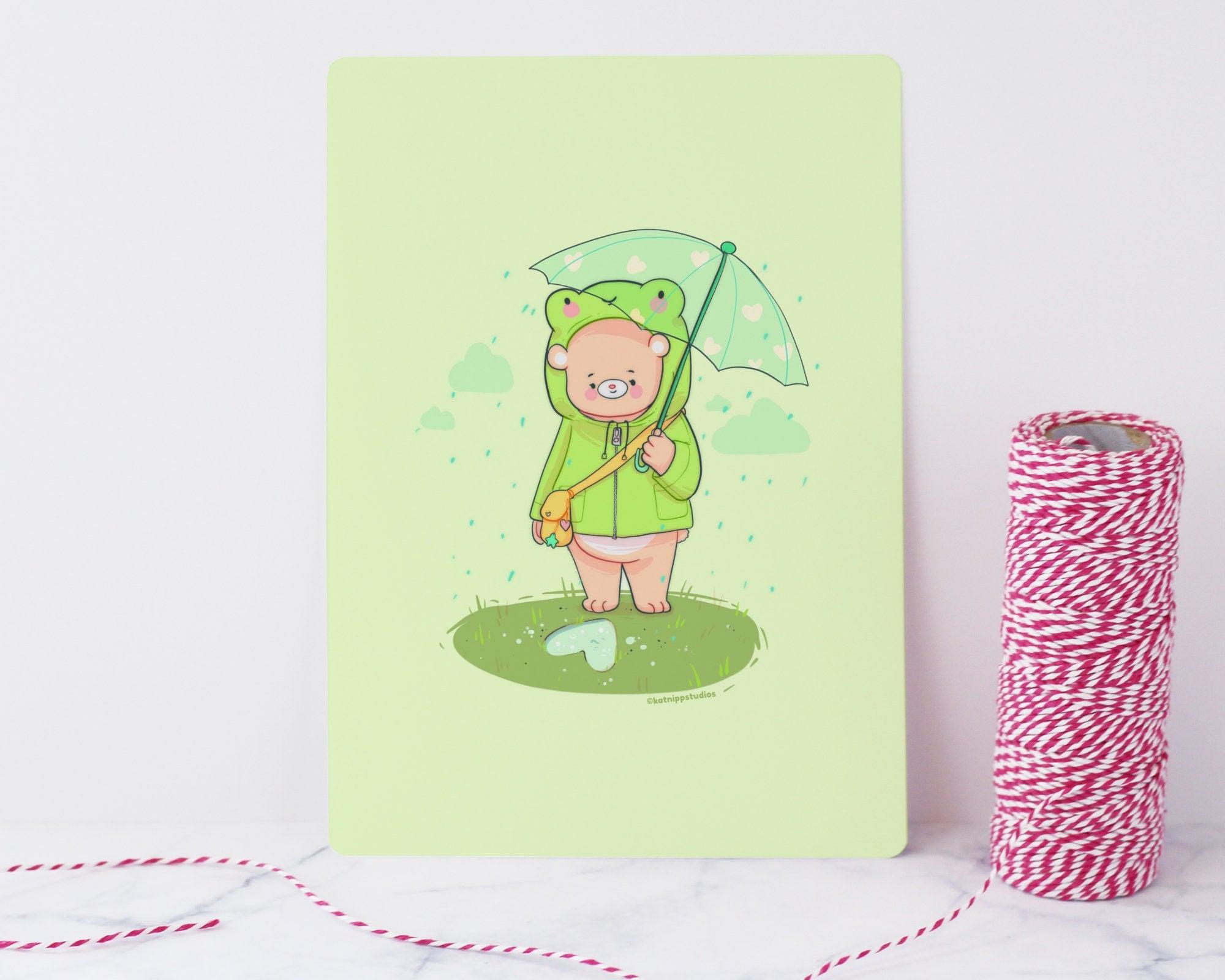 Froggo & Bear Kawaii Art Print - Katnipp Studios