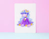 Galaxy Girl Watercolour Art Print ~ Magic Girl Art Print - Katnipp Illustrations