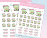 Garden Waste Bin Trash Day Reminder Planner Stickers ~ BIN004 - Katnipp Illustrations