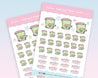 Garden Waste Bin Trash Day Reminder Planner Stickers ~ BIN004 - Katnipp Illustrations