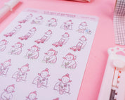 Gardening Planner Sticker Sheet | Kawaii Plant & Garden Journal Stickers | KATNIPP006 Katnipp character product