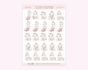 Gardening Planner Sticker Sheet | Kawaii Plant & Garden Journal Stickers | KATNIPP006 Katnipp character product