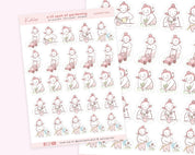 Gardening Planner Sticker Sheet | Kawaii Plant & Garden Journal Stickers | KATNIPP006 Katnipp character product
