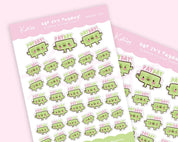 GBP Payday Planner Sticker Sheet | Kawaii Budget & Finance Stickers A6 | MONEY001 Katnipp character product