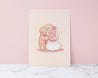 Gingie and Spice get Married! ~ Marriage Art Print - Katnipp Illustrations