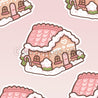 Gingie & Spice’s Gingerbread House Sticker | Cute Die-Cut Vinyl Christmas Sticker - Katnipp Studios