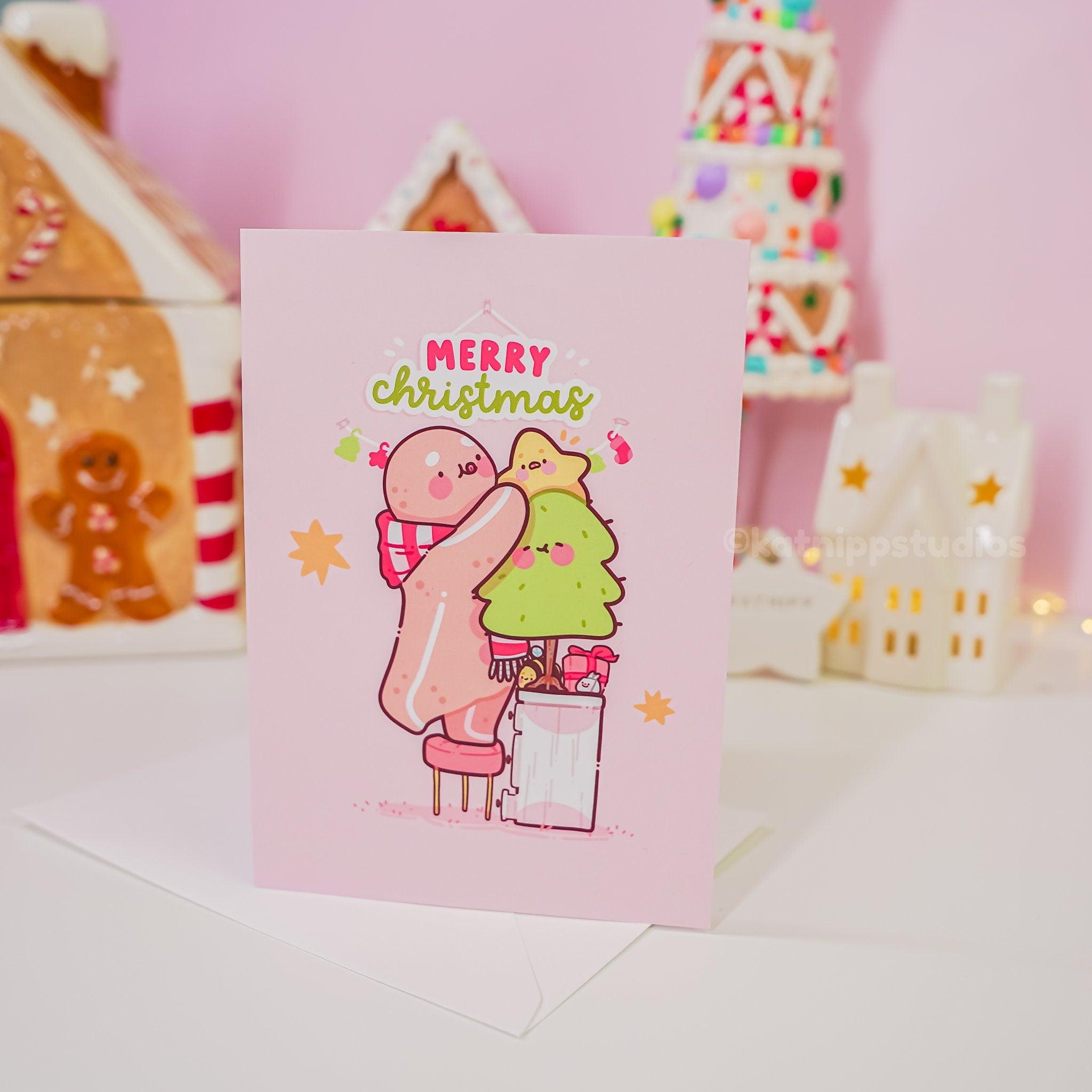 Gingie Cute Christmas Card - Katnipp Studios