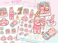 Gingie &amp; Spice Holiday Stickers | Kawaii Travel Planner Stickers | GS HOL001