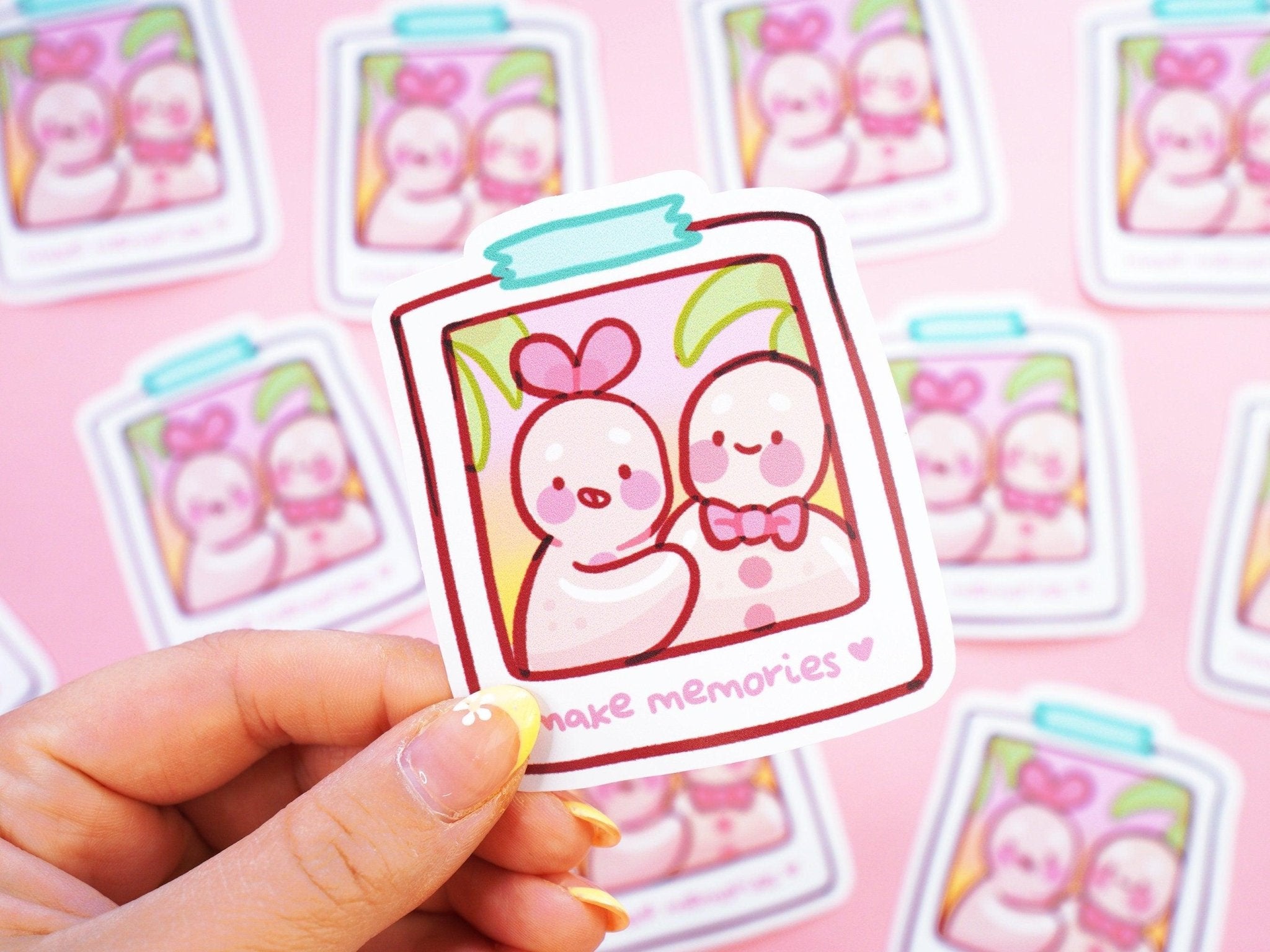 Gingie & Spice Make Memories Sticker | Cute Travel Kawaii Vinyl Katnipp character product
