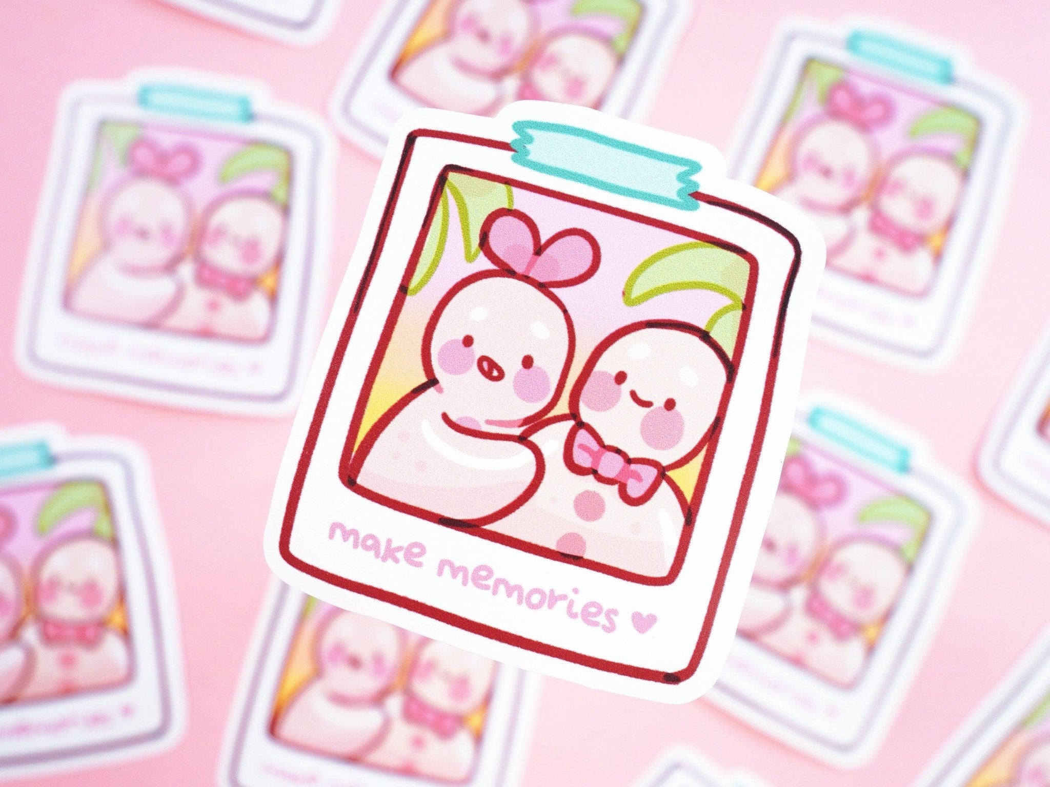Gingie & Spice Make Memories Sticker | Cute Travel Kawaii Vinyl Katnipp character product