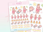 Gingie & Spice Summer Stickers | Kawaii Holiday Planner Stickers | GS HOL002 Katnipp character product