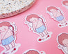 Grumpy Cupid Valentines Waterproof Vinyl Die Cut Sticker - Katnipp Illustrations