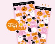Halloween Polco Deco Vinyl Sticker Sheet | Kawaii Spooky Stickers | PLCD001 Katnipp character product