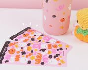 Halloween Polco Deco Vinyl Sticker Sheet | Kawaii Spooky Stickers | PLCD001 Katnipp character product
