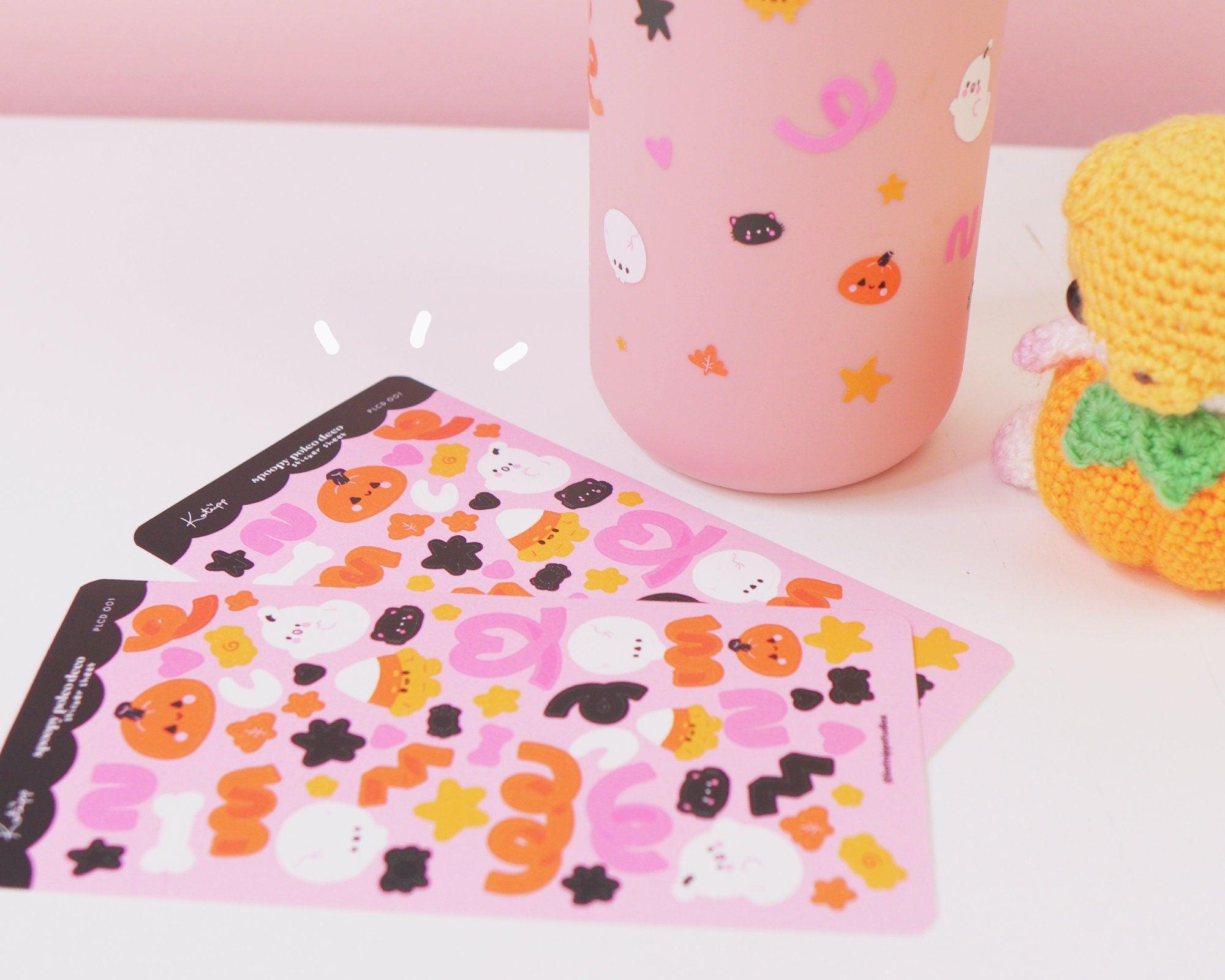 Halloween Polco Deco Vinyl Sticker Sheet | Kawaii Spooky Stickers | PLCD001 Katnipp character product