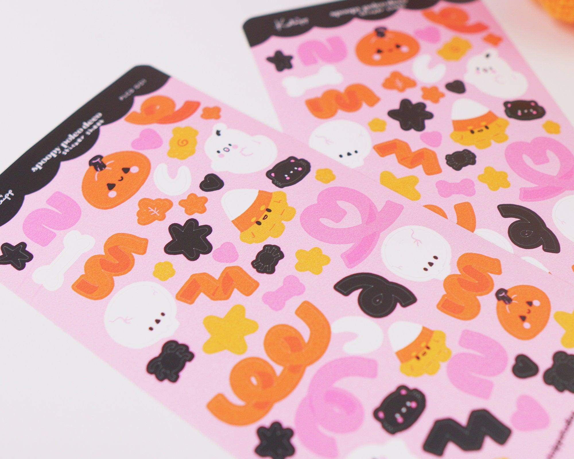 Halloween Polco Deco Vinyl Sticker Sheet | Kawaii Spooky Stickers | PLCD001 Katnipp character product