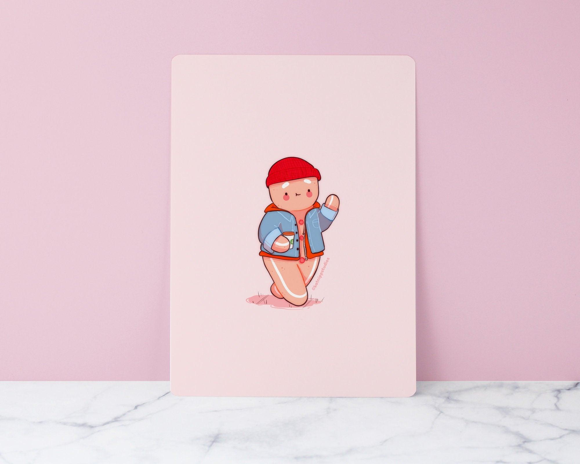 Hipster Gingie Art Print - Katnipp Studios