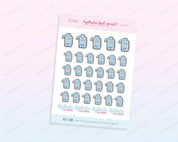 Hydrate Feel Great Water Tracker Stickers | Kawaii Planner Sticker Sheet | WLS009 Katnipp character product