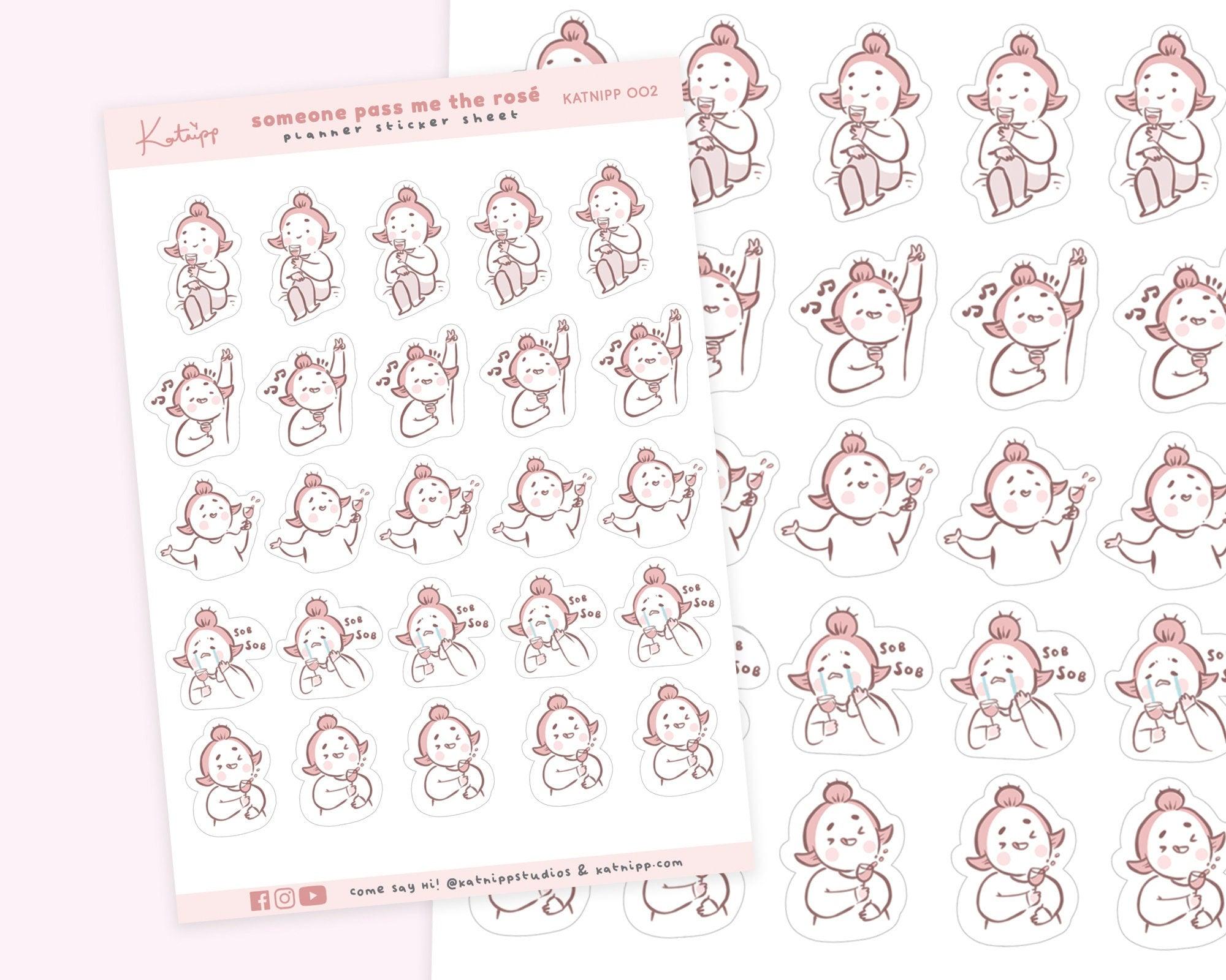 Katnipp Girls Night Stickers ~ Night Out Planner Stickers ~ KATNIPP002 - Katnipp Illustrations