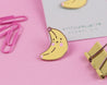 Kawaii Banana Enamel Pin - Katnipp Illustrations