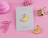 Kawaii Banana Enamel Pin - Katnipp Illustrations