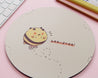 Kawaii Bee Free Round Mouse Pad - Cute Bumblebee Design - Katnipp Studios