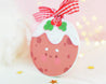 Kawaii Figgy Pudding Cute Bauble - Kawaii Christmas Ornament - Katnipp Illustrations