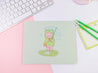 Kawaii Froggo & Bear Mouse Mat ~ Rectangle Cute Mouse Pad - Katnipp Illustrations