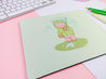 Kawaii Froggo & Bear Mouse Mat ~ Rectangle Cute Mouse Pad - Katnipp Illustrations