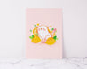 Kawaii Lemon Cat Art Print - Katnipp Studios