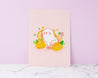 Kawaii Lemon Cat Art Print - Katnipp Studios