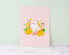 Kawaii Lemon Cat Art Print - Katnipp Studios