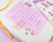 Kawaii Magical Cat A6 Sticker Sheet | Witchy Planner Stickers | PW004 Katnipp character product