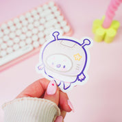 Kawaii Marshmellow Space Suit Waterproof Die Cut Vinyl Sticker - Katnipp Studios